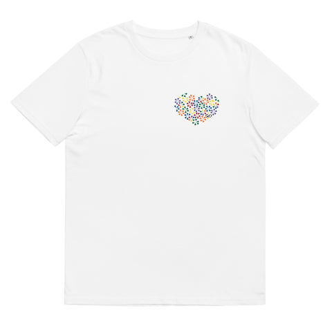 QueerCurrents x Lab K Flower heart unisex organic cotton t-shirt