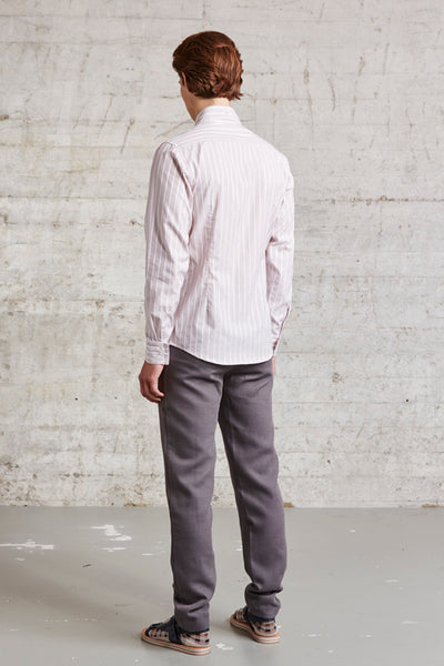 tailored fit shirt with 3D Peter Pan collar made from the finest Italian cotton