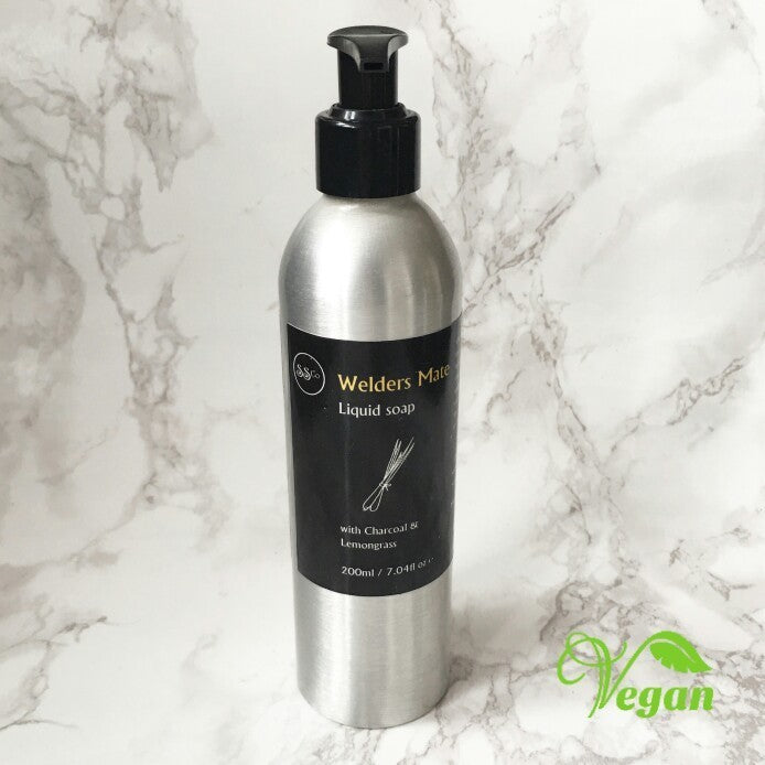 welders mate, liquid soap 200 ml, 100% natural handmade skincare