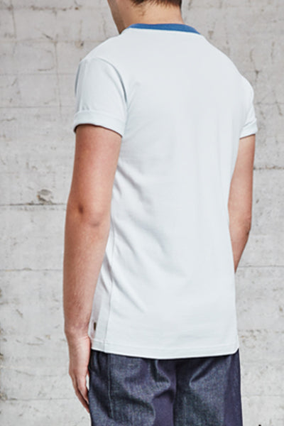 ssfw 156: t-shirt with 2x2 rib neck trimming made from 100% organic pique cotton