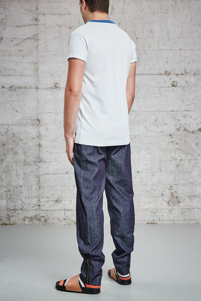 ssfw 156: t-shirt with 2x2 rib neck trimming made from 100% organic pique cotton